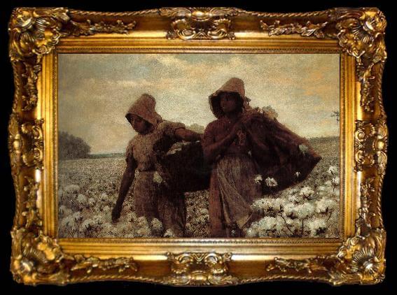 framed  Winslow Homer Mining women s cotton, ta009-2